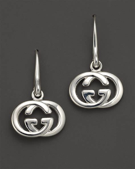 silver earrings gucci